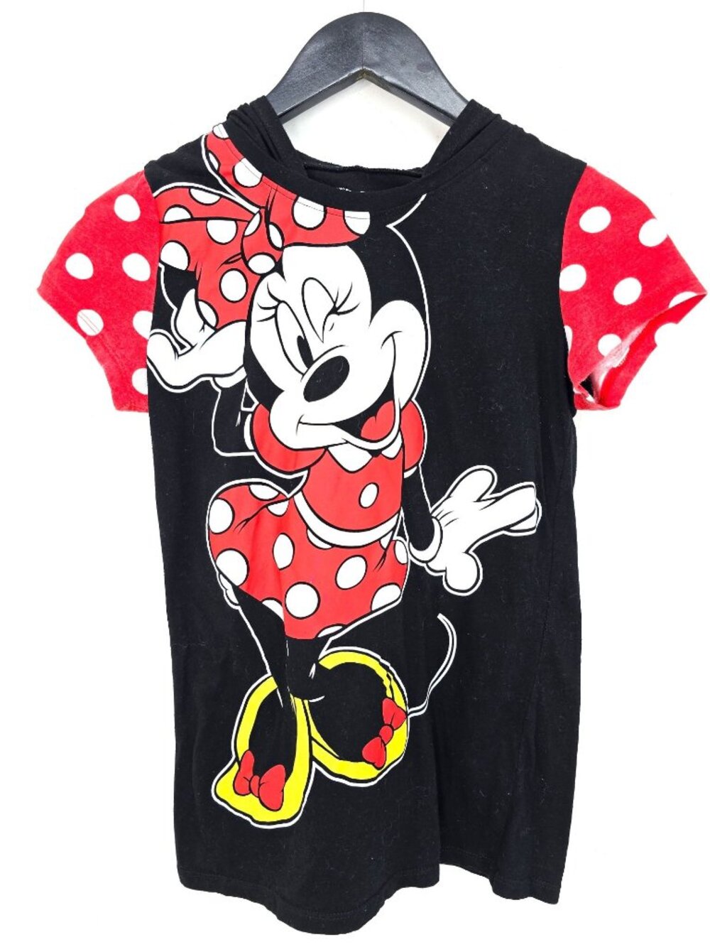 Disney Minnie Mouse Vintage Hooded Shirt Girls Size Small